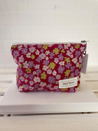 floral purse on table