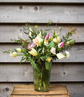 bunch flowers on table