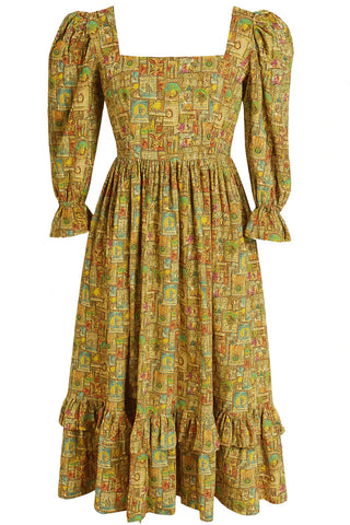 The Square Neck Felicity Dress – Tarot Print