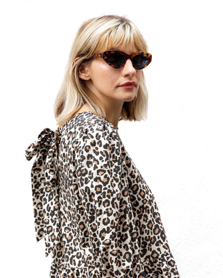 The Violet Collar Dress Leopard