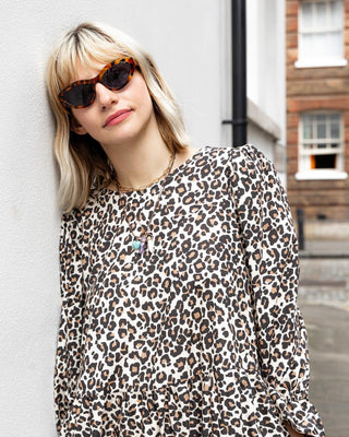 The Violet Collar Dress Leopard