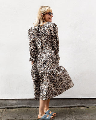 The Violet Collar Dress Leopard