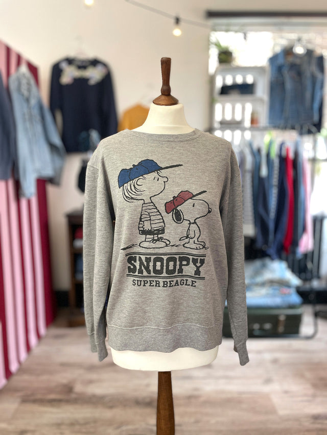 snoopy sweatshirt with snoopy graphic