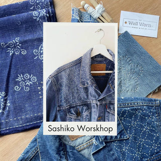 sashiko and mending denim workshop