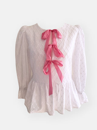 The Bethany Top - White Broderie