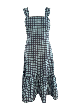 The Mila Dress - Ink Blue Check
