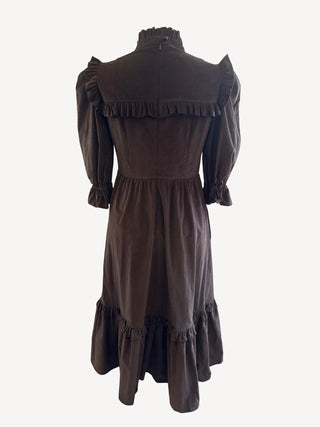 cord dress on mannequin back view
