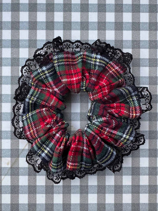 The Isla Scrunchie - Tartan Lace