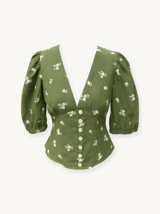 The Ivy Blouse – Embroidered Cotton
