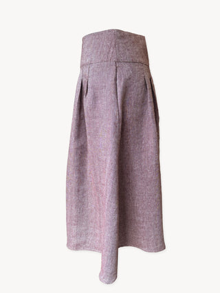 burgundy skirt on a white background