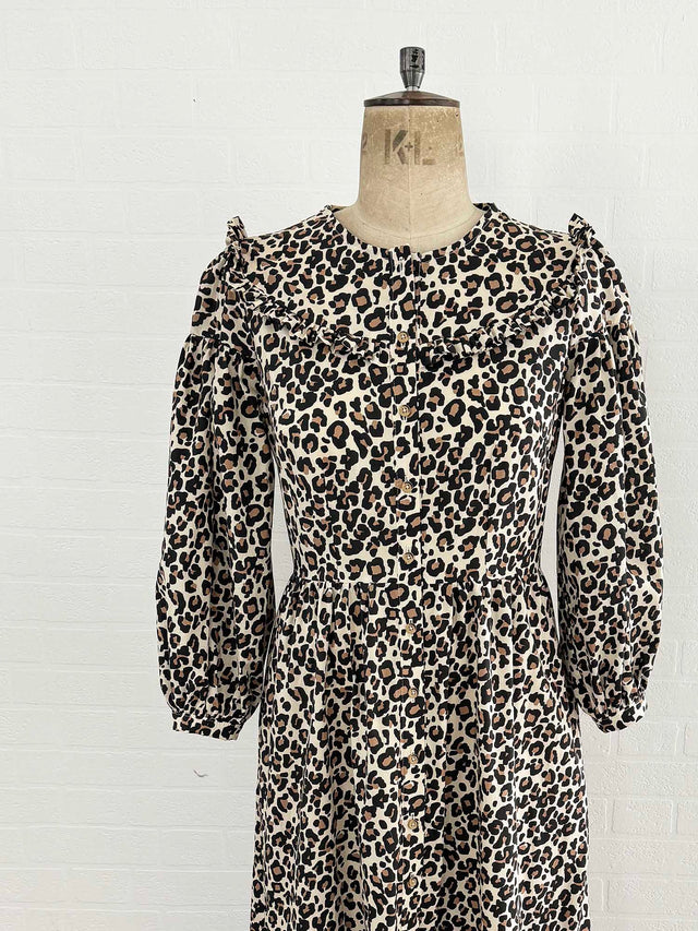 The Well Worn leopard shirt dress mannequin