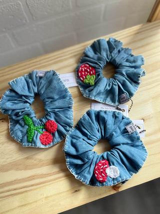 hair scrunchies on shelf
