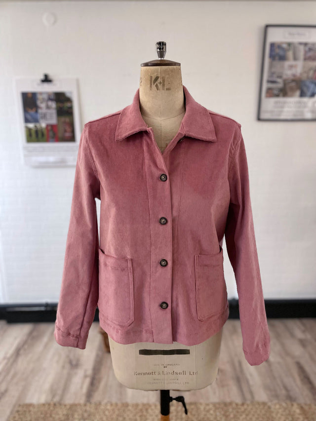 The Well Worn The Chloe Chore Jacket - Pink Cord