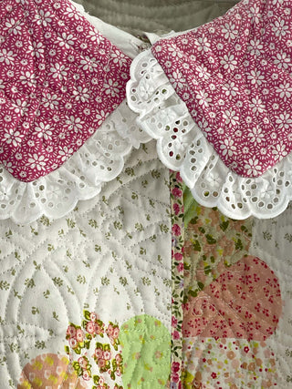 quilted jacket collar detail