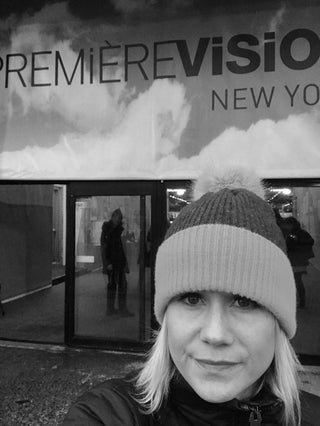 emma at PV new york in wooly hat