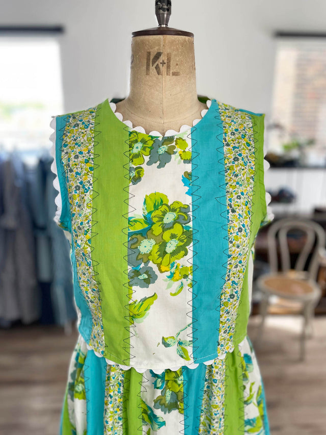 floral panelled top on mannequin