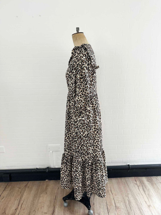 The Well Worn leopard shirt dress mannequin side