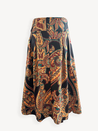 Patterned skirt on a white background