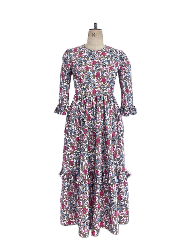 The Well Worn floral dress on mannequin