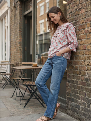 The Trixie Ruffle Top – Arden Floral