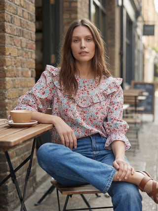 The Trixie Ruffle Top – Arden Floral