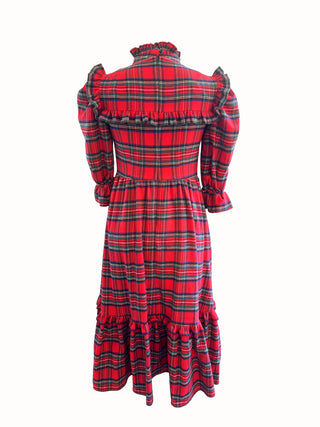 Red Stewart Tartan Rosalie Dress