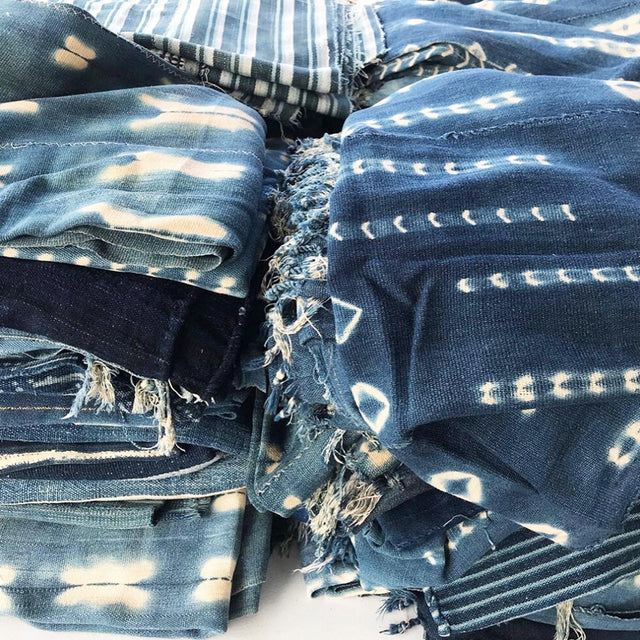 vintage indigo handloomed cloth