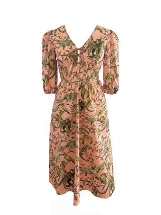 tie detail dress cut out