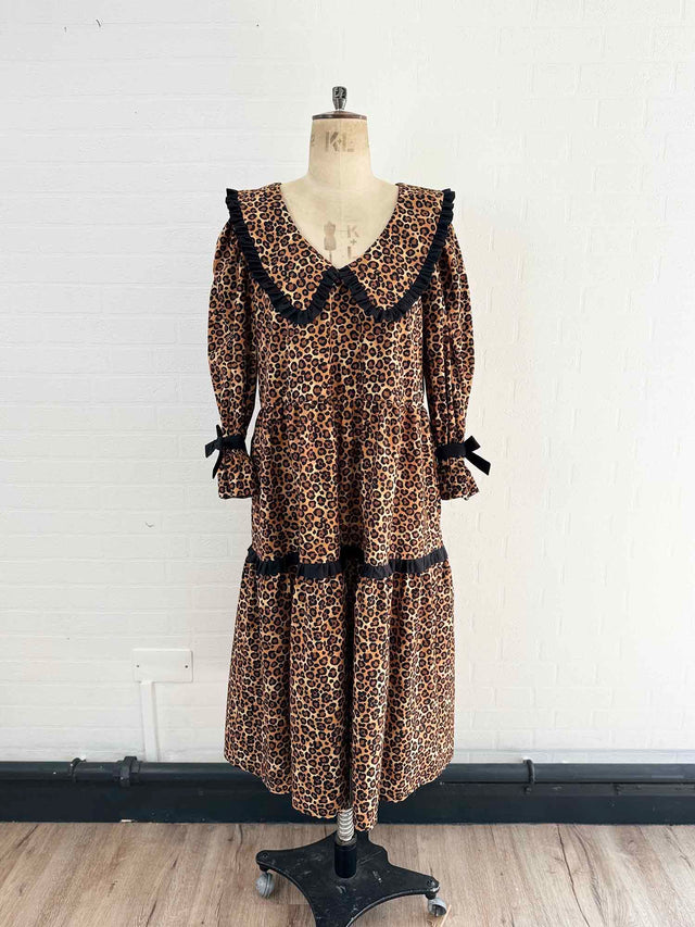 The Well Worn leopard dress on mannequin