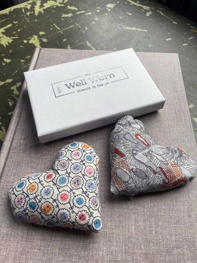 liberty fabric hearts
