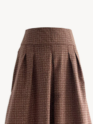 The Dune Skirt – Herringbone Check