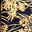 Navy and Gold Floral