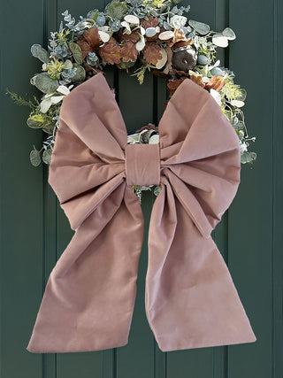 pink velvet wreath