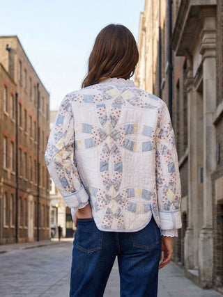 Chloe Jacket – Reworked Patchwork Quilt