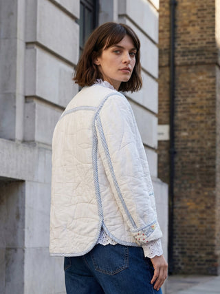 Chloe Jacket – Reworked Patchwork Quilt