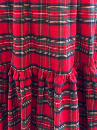 Red Stewart Tartan Rosalie Dress