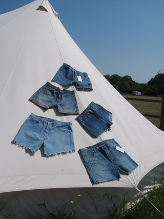 stitched shorts on tent