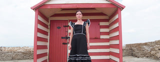 women wearing sustainable cotton dress