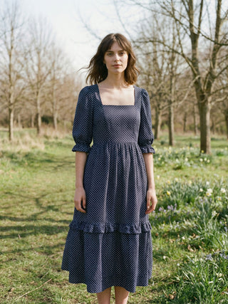 woman-wearing-spot-dress
