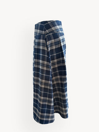 Plaid pants on a white background