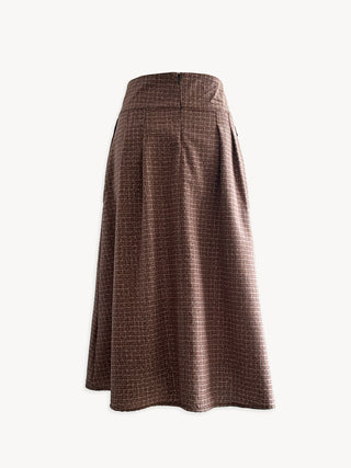 The Dune Skirt – Herringbone Check