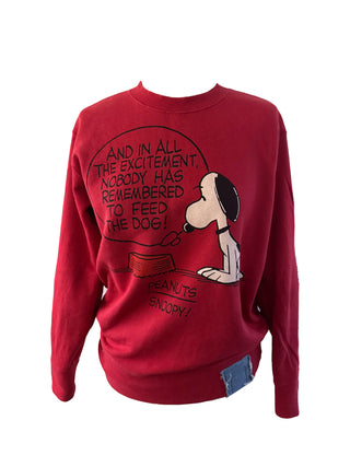 snoopy sweatshirt on white background