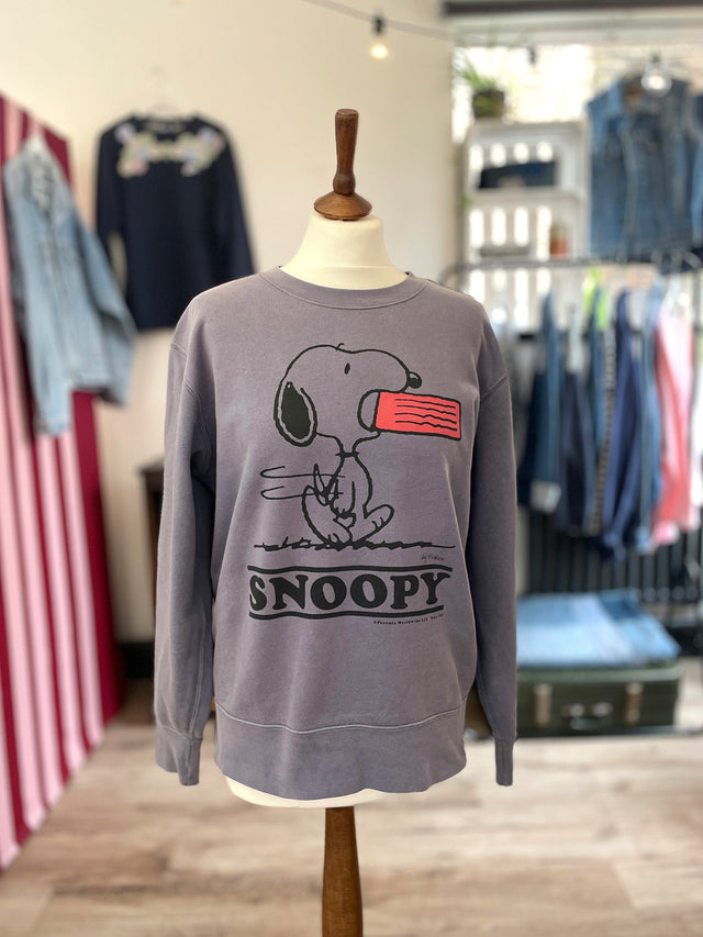 The Well Worn Reworn Vintage - Superwalk Snoopy Sweatshirt. Large