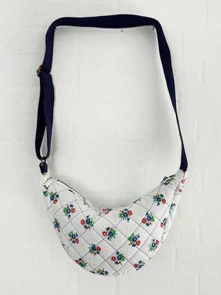 vintage fabric cross body bag