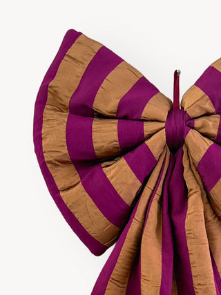 large stripe bow