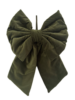 green velvet bow
