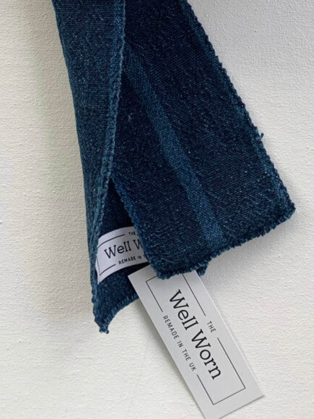The Well Worn narrow-stripe-scarf-detail