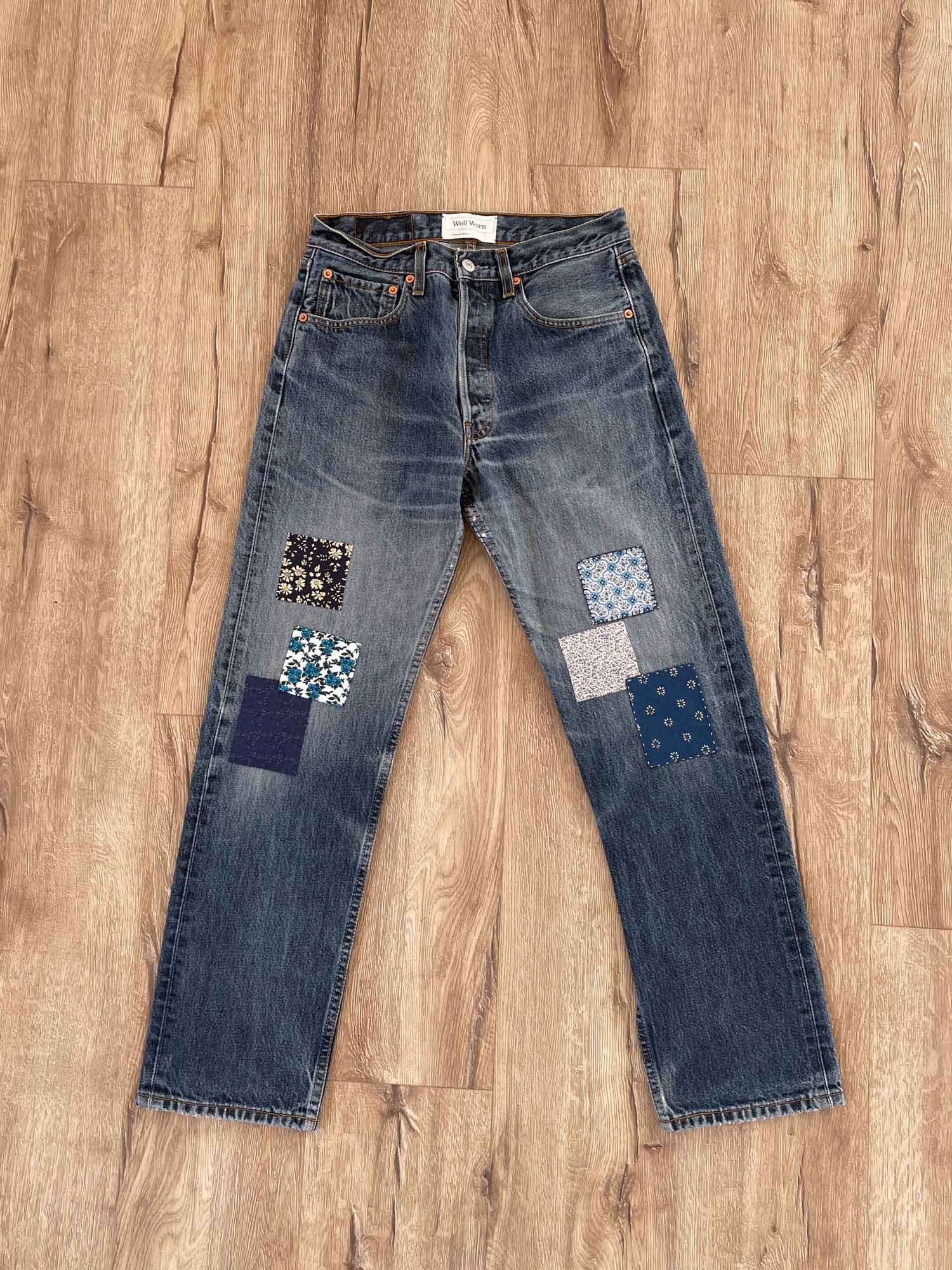14 Sashiko and Boro Patched Vintage Levi s 501 s 30